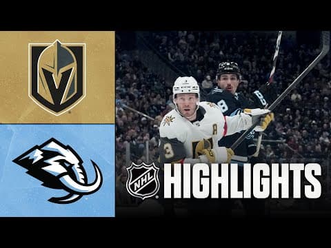 NHL Highlights | Golden Knights vs. Mammoth | November 24, 2025