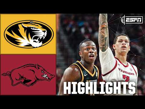Missouri Tigers vs. Arkansas Razorbacks | Full Game Highlights | ESPN College Basketball