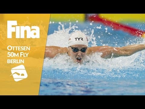 Ottesen gets gold in women's 50m butterfly without any doubt #2 Berlin