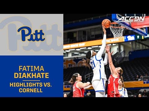 Pitt's Fatima Diakhate Flawless In Win Over Cornell
