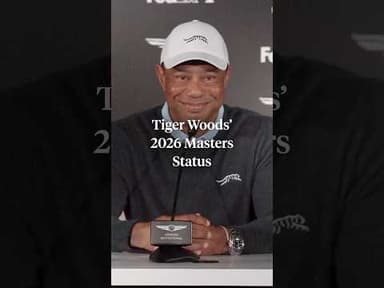 Tiger Woods is not ruling out a 2026 Masters appearance 👀