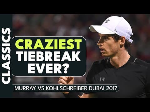 The CRAZIEST Tiebreak Ever?! | Andy Murray vs Philipp Kohlschreiber EPIC 38-Points In Full! 🍿