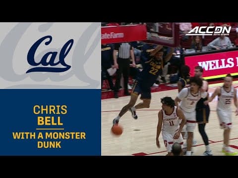 Cal's Chris Bell Finishes Off Stanford With A Monster Dunk