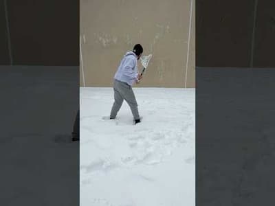 There’s something special about a snowstorm that makes me want to find a wall.