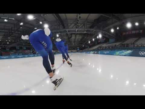 360VR: Live like speed skaters at the Winter Olympics | NBC Sports