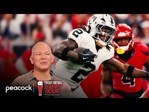 LV's Ashton Jeanty has massive game vs. Texans defense | Fantasy Football Happy Hour | NFL on NBC