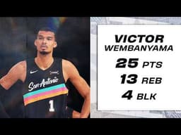 Victor Wembanyama’s 25-Point Double-Double | Full Highlights