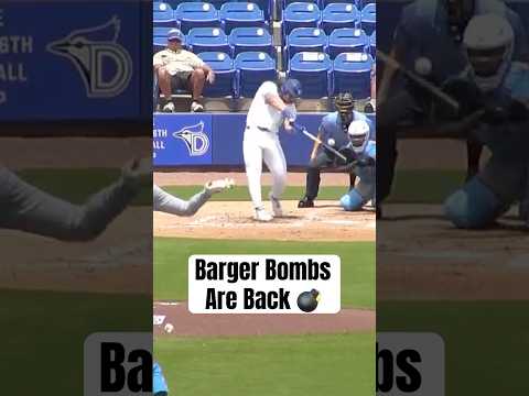 Addison Barger launches a 2-run homer in Dunedin 👏 #MLB #BlueJays