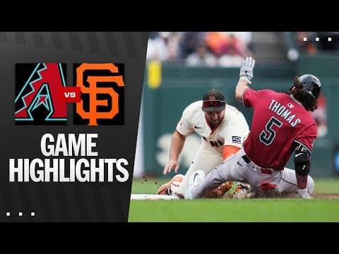 D-backs vs. Giants Game Highlights (9/10/25) | MLB Highlights