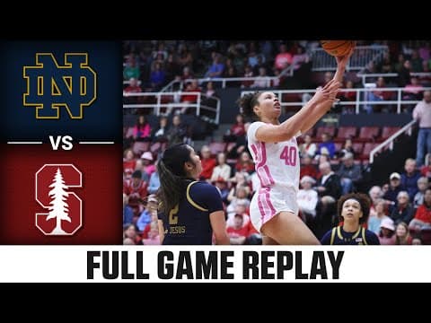 Notre Dame vs. Stanford Full Game Replay | 2025-26 ACC Women's Basketball