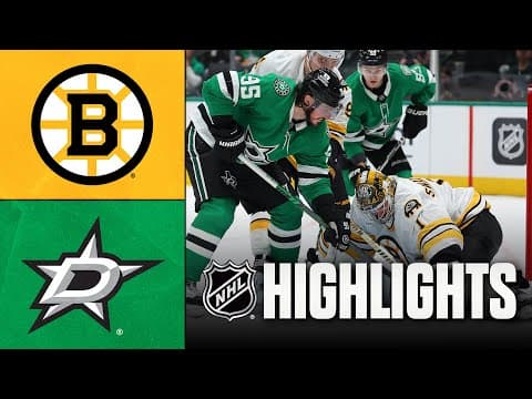 Bruins vs. Stars | NHL Highlights | January 20, 2026