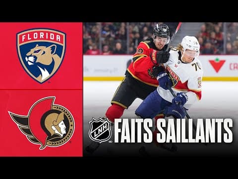 Panthers vs Sénateurs 10/01/26 | Faits saillants