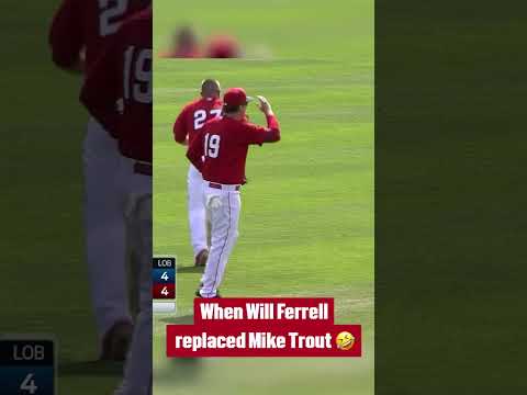 Mike Trout is lucky that Will Ferrell stuck to acting 🤣