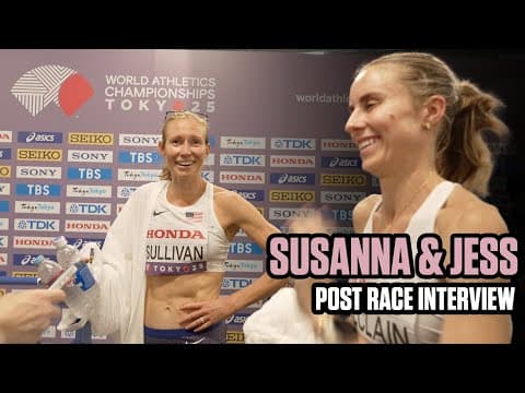 Brooks Duo Shines at Tokyo World Championships | Susanna Sullivan & Jess McClain Post-Race Interview
