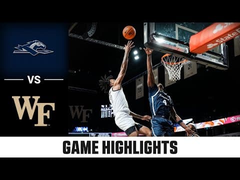Longwood vs Wake Forest Game Highlights | 2025-26 ACC Men's Basketball