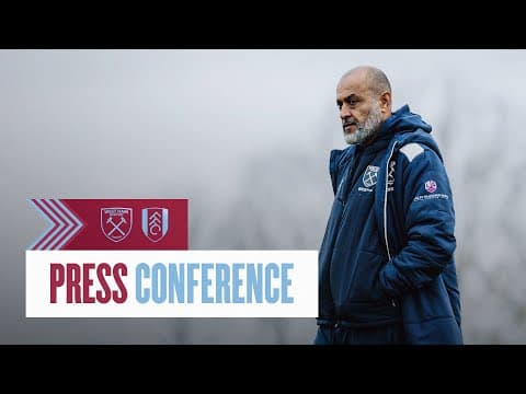 LIVE: Nuno Espírito Santo's Press Conference | West Ham v Fulham