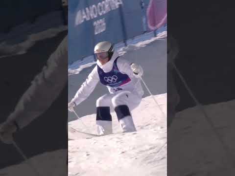 The moguls course is no joke 😬