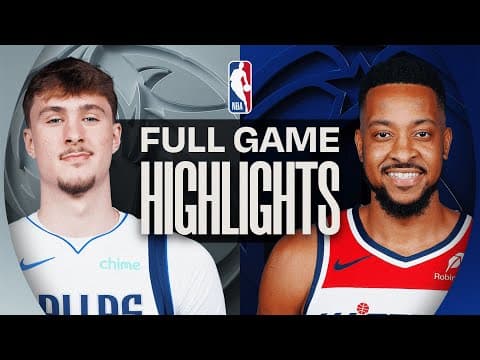 MAVERICKS at WIZARDS | FULL GAME HIGHLIGHTS | November 8, 2025