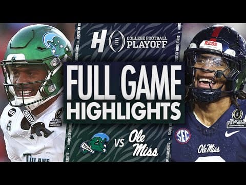 Tulane vs Ole Miss Rebels - GAME HIGHLIGHTS | December 20, 2025 College Football Playoff
