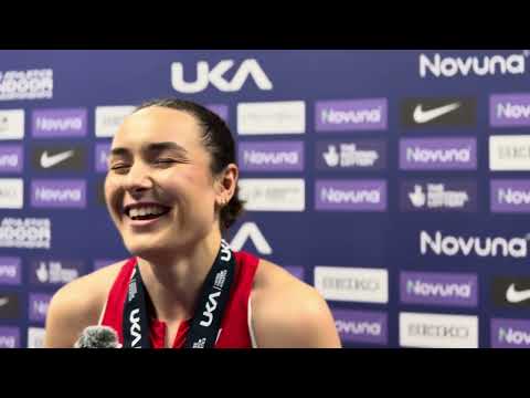 Issy Boffey wins 800m at UK Championships and looks forward to racing Keely at World Indoors