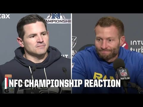 Rams vs. Seahawks Reaction from Mike Macdonald and Sean McVay | NFL on ESPN