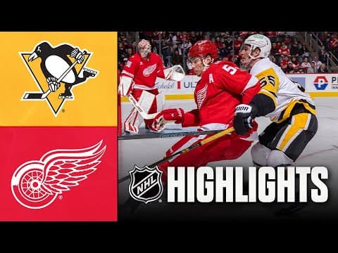 Penguins vs. Red Wings | NHL Highlights | January 03, 2026