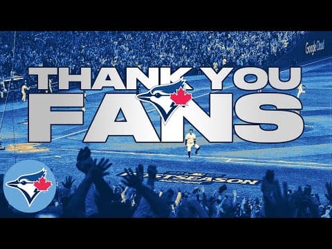Thank you, Blue Jays fans!