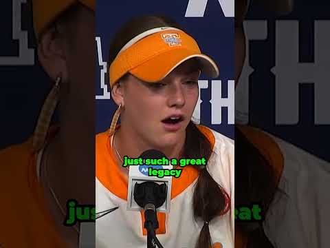 Lady Vol ace Karlyn Pickens reflects on her career after being eliminated from #WCWS 🧡 #shorts