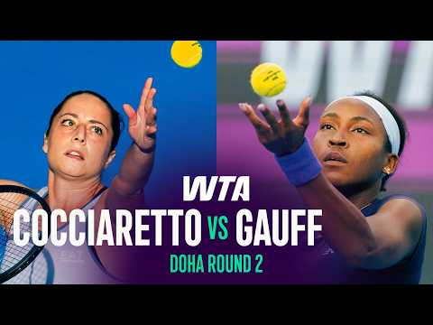 Elisabetta Cocciaretto vs. Coco Gauff | 2026 Doha Round 2 | WTA Match Highlights