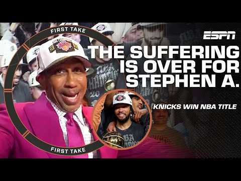 ‘I LOVE EVERYBODY!’ 🧡💙 Stephen A.'s ELATED the Knicks won the 2026 NBA Finals 🏆 | First Take