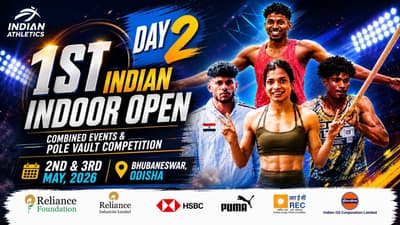1st INDIAN INDOOR  OPEN COMBINED EVENTS & POLE VAULT COMPETITION DAY - 2