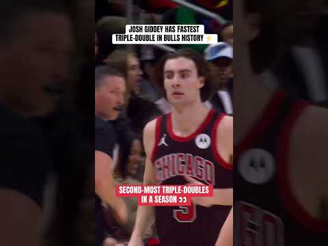 Josh Giddey got a triple-double in 20 mins 😳😨