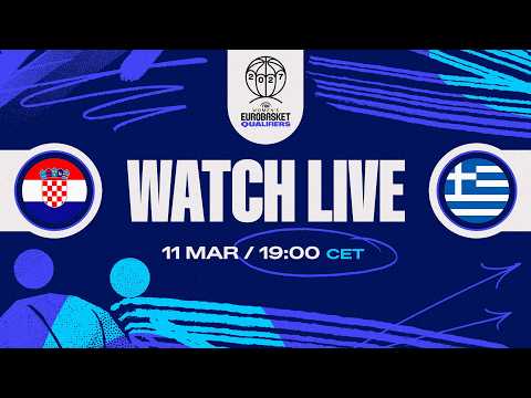 LIVE - Croatia v Greece | FIBA Women's EuroBasket 2027 Qualifiers | First Round