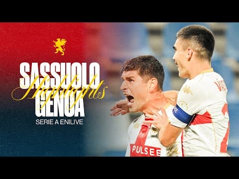 HL | SASSUOLO 1-2 GENOA | SERIE A ENILIVE 25/26