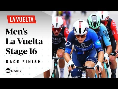 EARLY STAGE FINISH 🚴 | 2025 La Vuelta a España Stage 16 Final KM's | TNT Sports Cycling