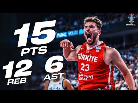 Alperen Sengun's DOUBLE-DOUBLE Leads Turkey To Final! | FIBA EuroBasket 2025 | September 12, 2025