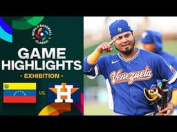 Venezuela vs. Astros 2026 World Baseball Classic | Exhibition Game Highlights