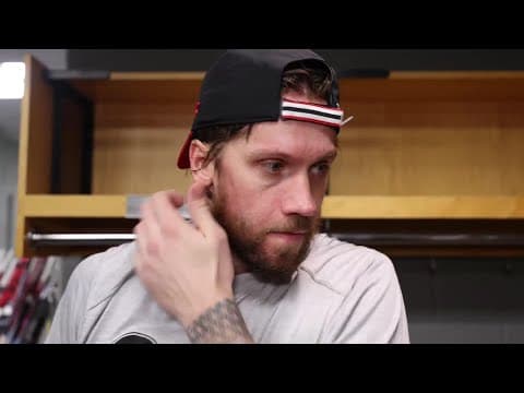 Markstrom, Nemec, Keefe speak to the media after a 4-3 OT win at Chicago