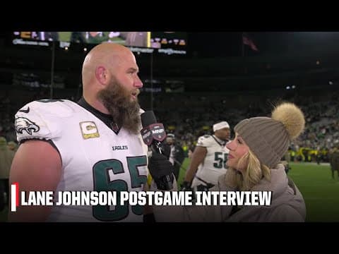 Lane Johnson says ‘it wasn’t pretty’ for Eagles in win vs. Packers at Lambeau | NFL on ESPN