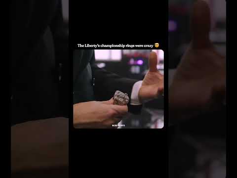 Unpacking the New York Liberty’s championship bling ✨🏆 #wnba