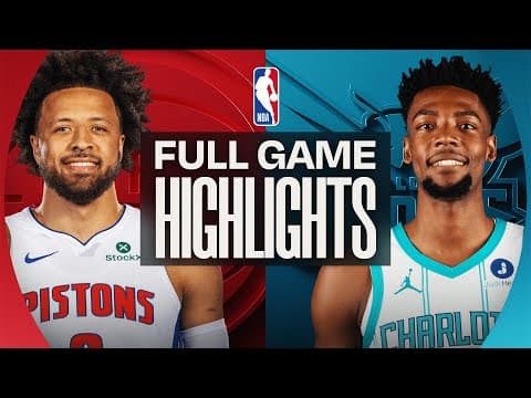 PISTONS at HORNETS | FULL GAME HIGHLIGHTS | February 9, 2026