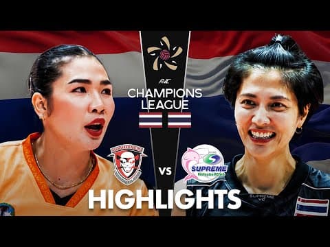 Supreme Tip 🇹🇭 vs Nakhonratchasima 🇹🇭 | Highlights | AVC Women’s Champions League 2026 Semi-finals