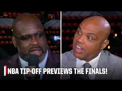 Shaq, Charles Barkley, Kenny Smith & Ernie Johnson LIVE at the Knicks-Spurs Finals 🍿 | NBA Tip-Off