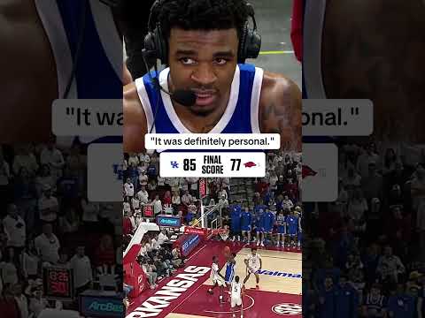 Otega Oweh said Kentucky was motivated to get the W over Arkansas 👀