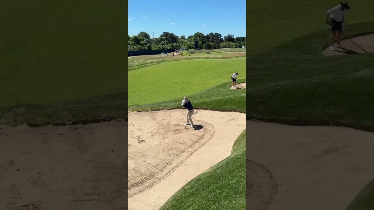 Thought this was the same clip on repeat? Think again. Rory is just that good from the bunker. #TP5