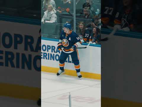 New York Islanders Forward Bo Horvat Runs Into Bird On Ice