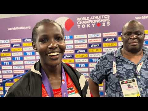 Dorcus Ewoi surprises herself with 5s PB and silver medal in 1500m at 2025 Tokyo World Championships
