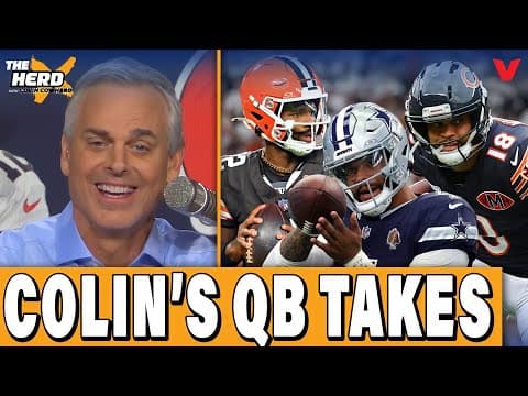 Colin Cowherd’s QB takes: Shedeur’s first Browns start, Dak Prescott & Caleb Williams | THE HERD NFL