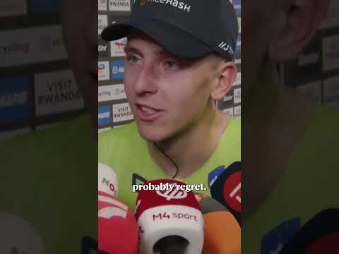 "I gave my everything!" 💔 Pogačar shares his thoughts after missing the podium by just one second ⏱️