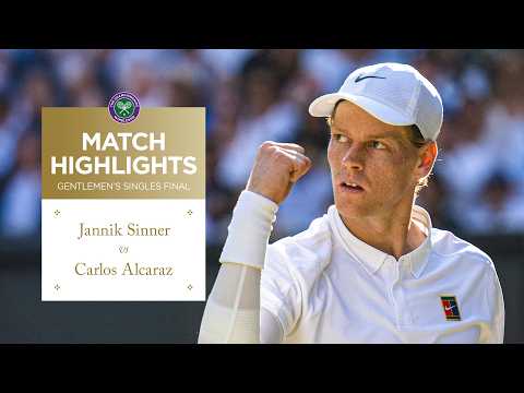 An EPIC rivalry for the ages | Carlos Alcaraz v Jannik Sinner | Extended Highlights | Wimbledon 2025